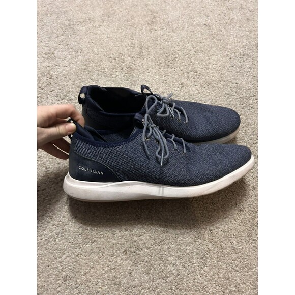 Cole Haan‎ Men's Grand Plus Essex Distance Knit Oxford Shoes in size 11.5 Navy - Picture 4 of 9